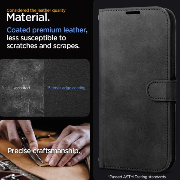 Spigen Na Szyję|Etui Uniwersalne-Etui Wallet ”s” Pro iPhone 15 Pro Black Case