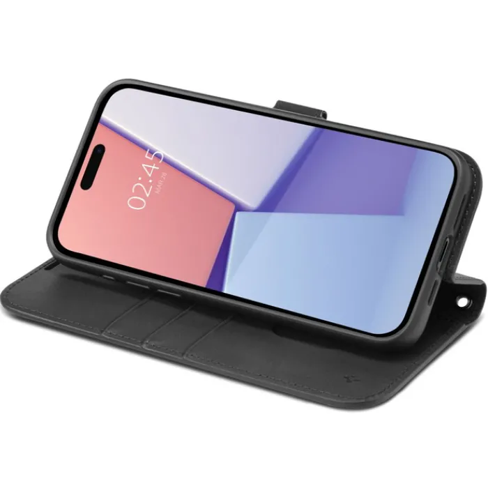 Spigen Na Szyję|Etui Uniwersalne-Etui Wallet ”s” Pro iPhone 15 Pro Max Black Case