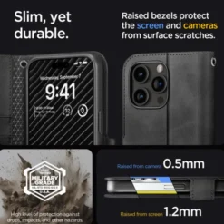 Spigen Na Szyję|Etui Uniwersalne-Etui Wallet ”s” Pro iPhone 15 Pro Max Black Case