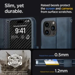 Spigen Na Szyję|Etui Uniwersalne-Etui Wallet ”s” Pro Iphone 15 Pro Max Navy
