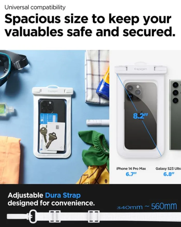 Spigen Etui Wodoszczelne-ETUI WODOODPORNE AQUA SHIELD WATERPROOF CASE A601 2 PACK BIAŁE