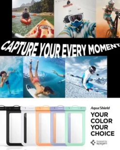 Spigen Etui Wodoszczelne-ETUI WODOODPORNE AQUA SHIELD WATERPROOF CASE A601 2 PACK BIAŁE