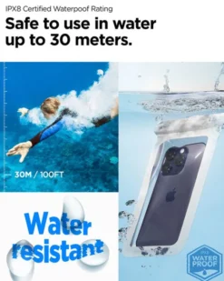 Spigen Etui Wodoszczelne-ETUI WODOODPORNE AQUA SHIELD WATERPROOF CASE A601 2 PACK BIAŁE