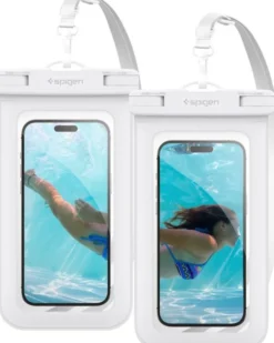 Spigen Etui Wodoszczelne-ETUI WODOODPORNE AQUA SHIELD WATERPROOF CASE A601 2 PACK BIAŁE
