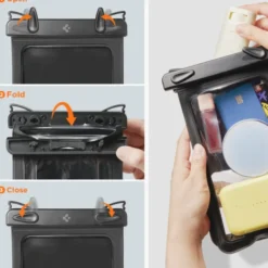 Spigen Inne|Etui Wodoszczelne-ETUI WODOODPORNE A603 UNIWERSALNE WATERPROOF CASE CZARNE