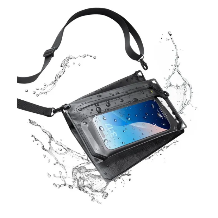 Spigen Inne|Etui Wodoszczelne-ETUI WODOSZCZELNE A640 UNIVERSAL WATERPROOF CASE CROSSBAG BLACK