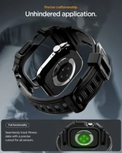 Spigen Apple Watch 11 46Mm|Apple-ETUI Z PASKIEM APPLE WATCH 11 46MM RUGGED ARMOR PRO 2 MATTE BLACK