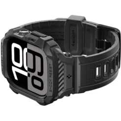 Spigen Apple Watch 11 46Mm|Apple-ETUI Z PASKIEM APPLE WATCH 11 46MM RUGGED ARMOR PRO 2 MATTE BLACK