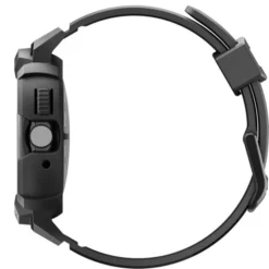 Spigen Google-ETUI Z PASKIEM GOOGLE PIXEL WATCH 4 41MM RUGGED ARMOR PRO + STAND MATTE BLACK