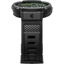 Spigen Google-ETUI Z PASKIEM GOOGLE PIXEL WATCH 4 41MM RUGGED ARMOR PRO + STAND MATTE BLACK