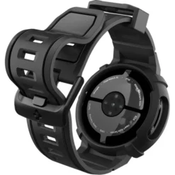 Spigen Google-ETUI Z PASKIEM GOOGLE PIXEL WATCH 4 41MM RUGGED ARMOR PRO + STAND MATTE BLACK