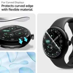 Spigen Google-FOLIA HYDROŻELOWA GOOGLE PIXEL WATCH 4/ 3 (41MM) ELITESHIELD EZ FIT 2 PACK