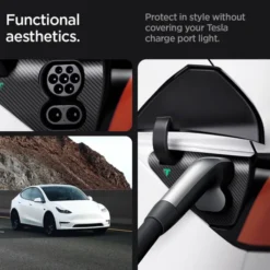 Spigen Tesla-FOLIA OCHRONNA I NAKŁADKA DO PORTU ŁADOWANIA TESLA MODEL Y/3 PROTECTIVE FILM AND WRAP SET FOR CHARGE PORT EU