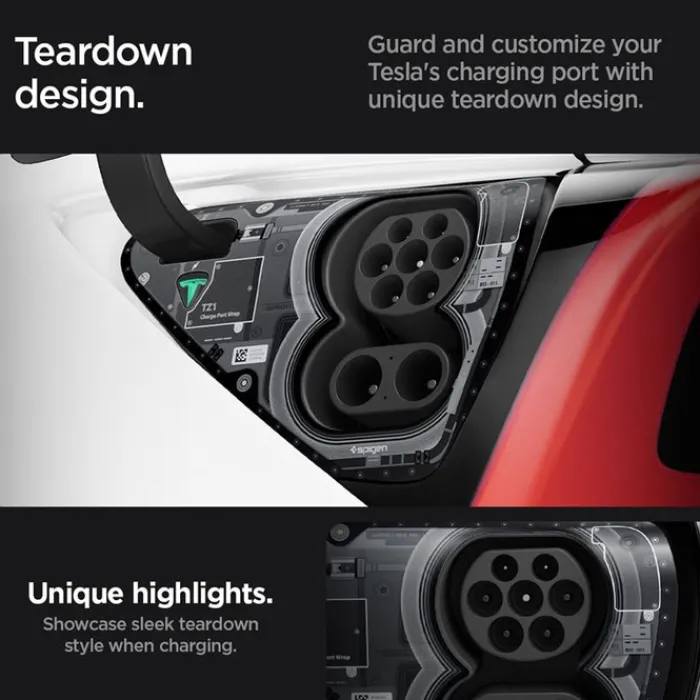 Spigen Tesla-FOLIA OCHRONNA TESLA MODEL Y 3 CHARGE PORT WRAP ZERO ONE