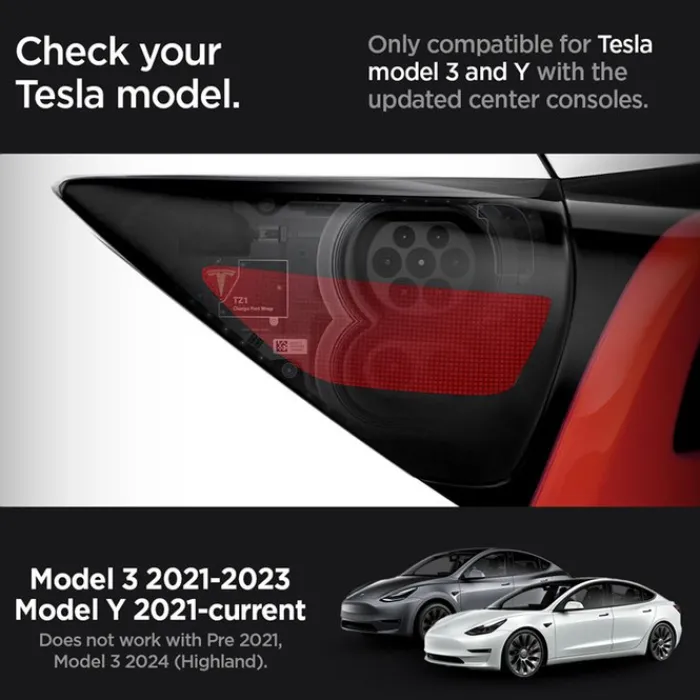 Spigen Tesla-FOLIA OCHRONNA TESLA MODEL Y 3 CHARGE PORT WRAP ZERO ONE