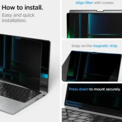 Spigen Macbook Pro 14|Macbook-FOLIA PRYWATYZUJĄCA MACBOOK PRO 14 M1 / M2 / M3 / M4 / M5 2021-2025 SAFE VIEW PRIVACY