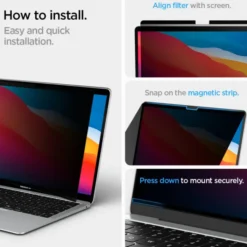 Spigen Macbook Air 13|Macbook-FOLIA PRYWATYZUJĄCA MACBOOK AIR 13 M2 / M3 / M4 / 2023-2025 SAFE VIEW