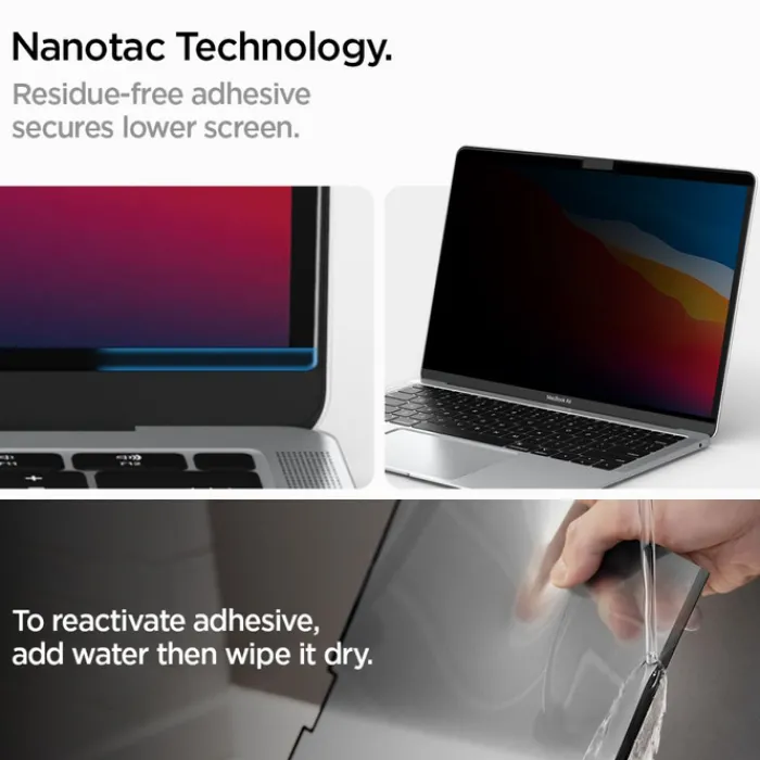 Spigen Macbook Air 13|Macbook-FOLIA PRYWATYZUJĄCA MACBOOK AIR 13 M2 / M3 / M4 / 2023-2025 SAFE VIEW
