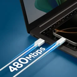 Spigen Kable-KABEL USB-C EB6010AC ESSENTIAL 60W 100CM BIAŁY