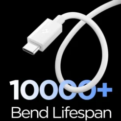 Spigen Kable-KABEL USB-C EB6010AC ESSENTIAL 60W 100CM BIAŁY