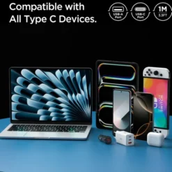 Spigen Kable-KABEL USB-C EB6010AC ESSENTIAL 60W 100CM BIAŁY