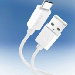 Spigen Kable-KABEL USB-C EB6020AC ESSENTIAL 60W 200CM BIAŁY