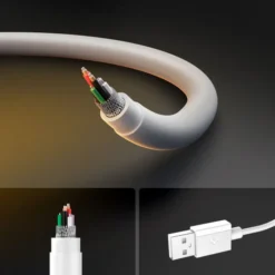Spigen Kable-KABEL USB-C EB6020AC ESSENTIAL 60W 200CM BIAŁY