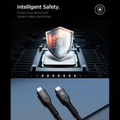 Spigen Kable-KABEL USB-C EB10010CCA ESSENTIAL 100W 100CM CZARNY