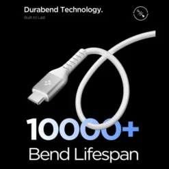 Spigen Kable-KABEL USB-C EB10010CCA ESSENTIAL 100W 100CM BIAŁY