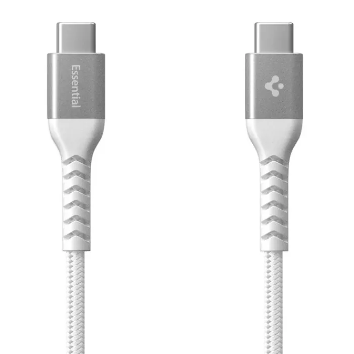 Spigen Kable-KABEL USB-C EB10010CCA ESSENTIAL 100W 100CM BIAŁY