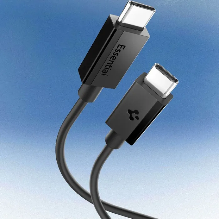 Spigen Kable-KABEL USB-C EB6020CC ESSENTIAL 60W 200CM CZARNY