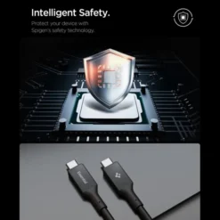 Spigen Kable-KABEL USB-C EB10020CC ESSENTIAL 100W 200CM CZARNY