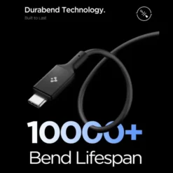 Spigen Kable-KABEL USB-C EB10020CC ESSENTIAL 100W 200CM CZARNY