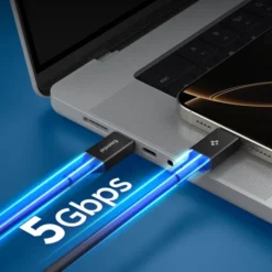 Spigen Kable-KABEL USB-C EB10020CC ESSENTIAL 100W 200CM CZARNY