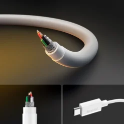 Spigen Kable-KABEL USB-C EB6020CC ESSENTIAL 60W 200CM BIAŁY