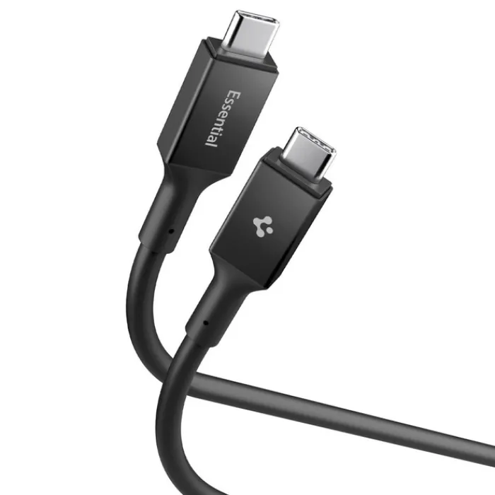 Spigen Kable-KABEL USB-C EB24012CC ESSENTIAL 240W 120CM CZARNY