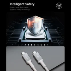 Spigen Kable-KABEL USB-C EB24012CC ESSENTIAL 240W 120CM BIAŁY