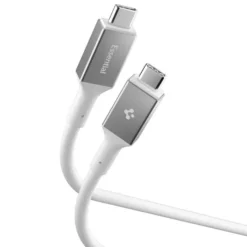 Spigen Kable-KABEL USB-C EB24012CC ESSENTIAL 240W 120CM BIAŁY