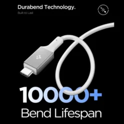 Spigen Kable-KABEL USB-C EB10010CC ESSENTIAL 100W 100CM BIAŁY