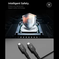 Spigen Kable-KABEL USB-C EB24015CC ESSENTIAL 240W 150CM CZARNY
