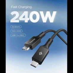 Spigen Kable-KABEL USB-C EB24015CC ESSENTIAL 240W 150CM CZARNY
