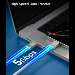 Spigen Kable-KABEL USB-C EB10015CC ESSENTIAL 100W 150CM BIAŁY
