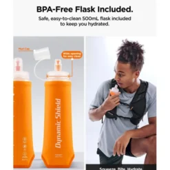 Spigen Inne-KAMIZELKA BIEGOWA A721 DYNAMIC SHIELD (L-XL) CZARNA Z MIĘKKĄ BUTELKĄ