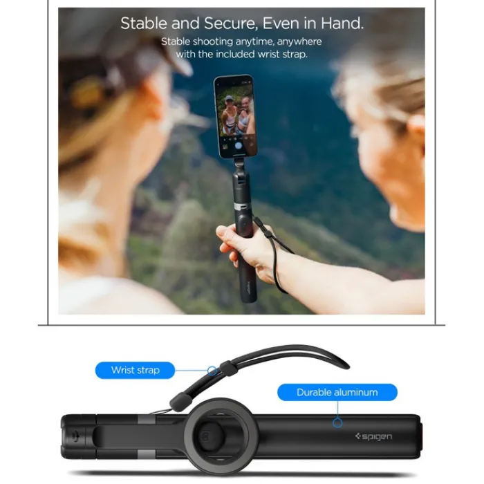 Spigen Selfie Stick-KIJEK SELFIE S582W BLUETOOTH STATYW CZARNY