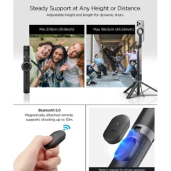 Spigen Selfie Stick-KIJEK SELFIE S582W BLUETOOTH STATYW CZARNY