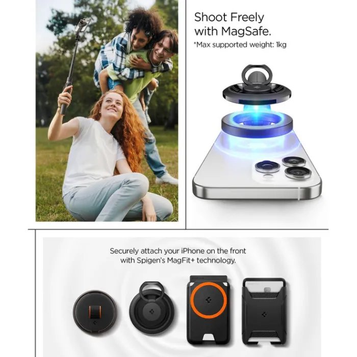 Spigen Selfie Stick-KIJEK SELFIE S582W BLUETOOTH STATYW CZARNY