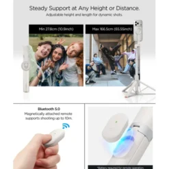 Spigen Selfie Stick-KIJEK SELFIE S582W BLUETOOTH STATYW BEŻOWY