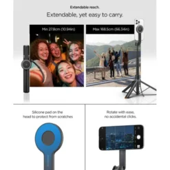 Spigen Selfie Stick-KIJEK SELFIE S581W MAGSAFE BLUETOOTH SELFIE STICK TRIPOD BLACK