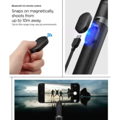 Spigen Selfie Stick-KIJEK SELFIE S581W MAGSAFE BLUETOOTH SELFIE STICK TRIPOD BLACK
