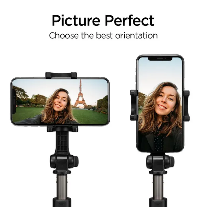Spigen Selfie Stick-Kijek selfie Statyw S540w Wireless Selfie Stick Tripod Black